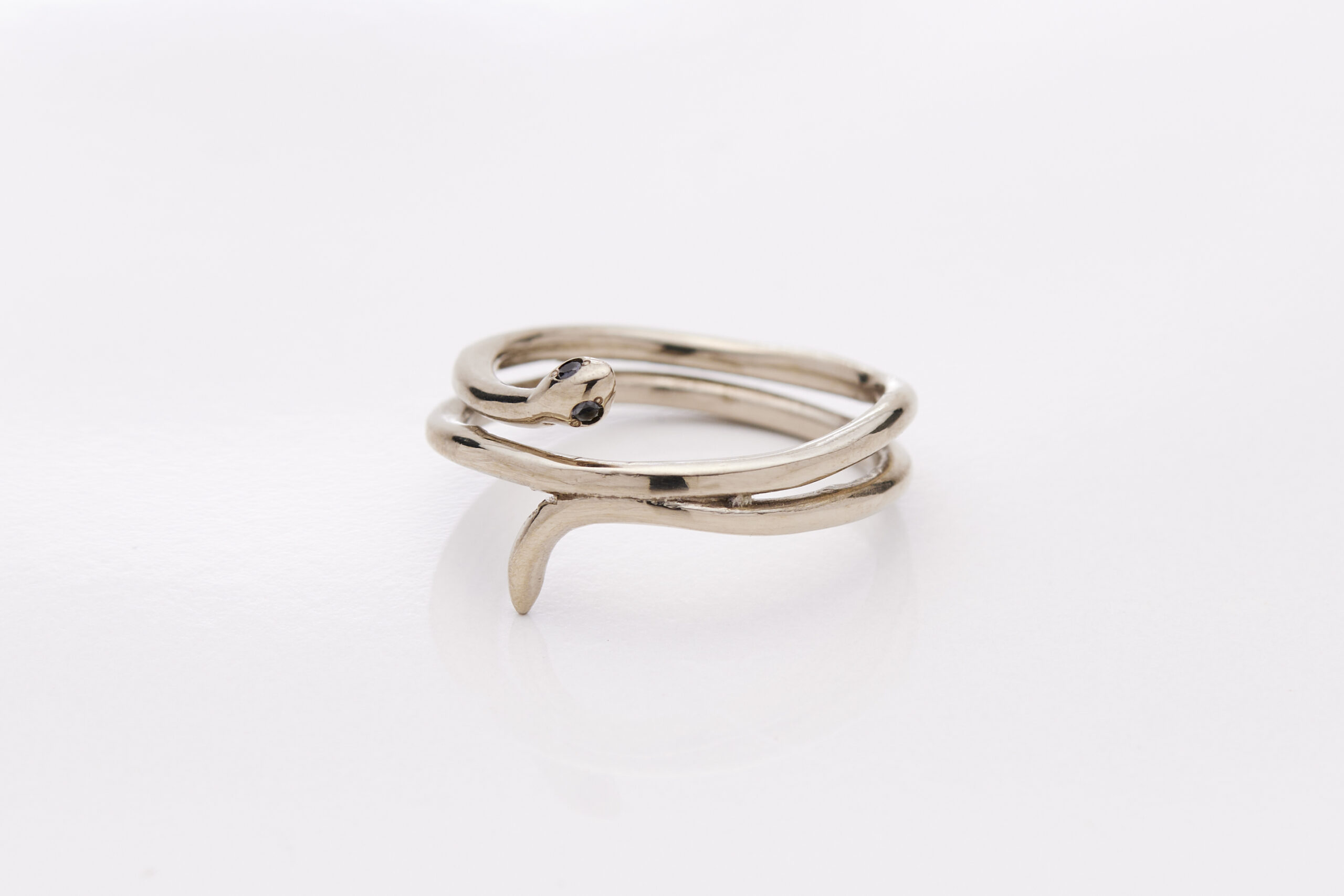Cleopatra  Ring  K18WG, ブラックダイヤ